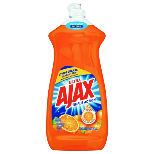 AJAX 144678 Ajax Dishwashing Liquid Anti-Bacterial Orange, 28 Fluid Ounces, 9 Per Case